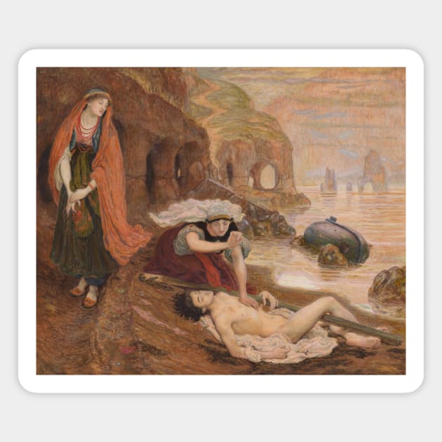 Finding of Don Juan by Haidee by Ford Madox Brown Magnet by Classic Art Stall